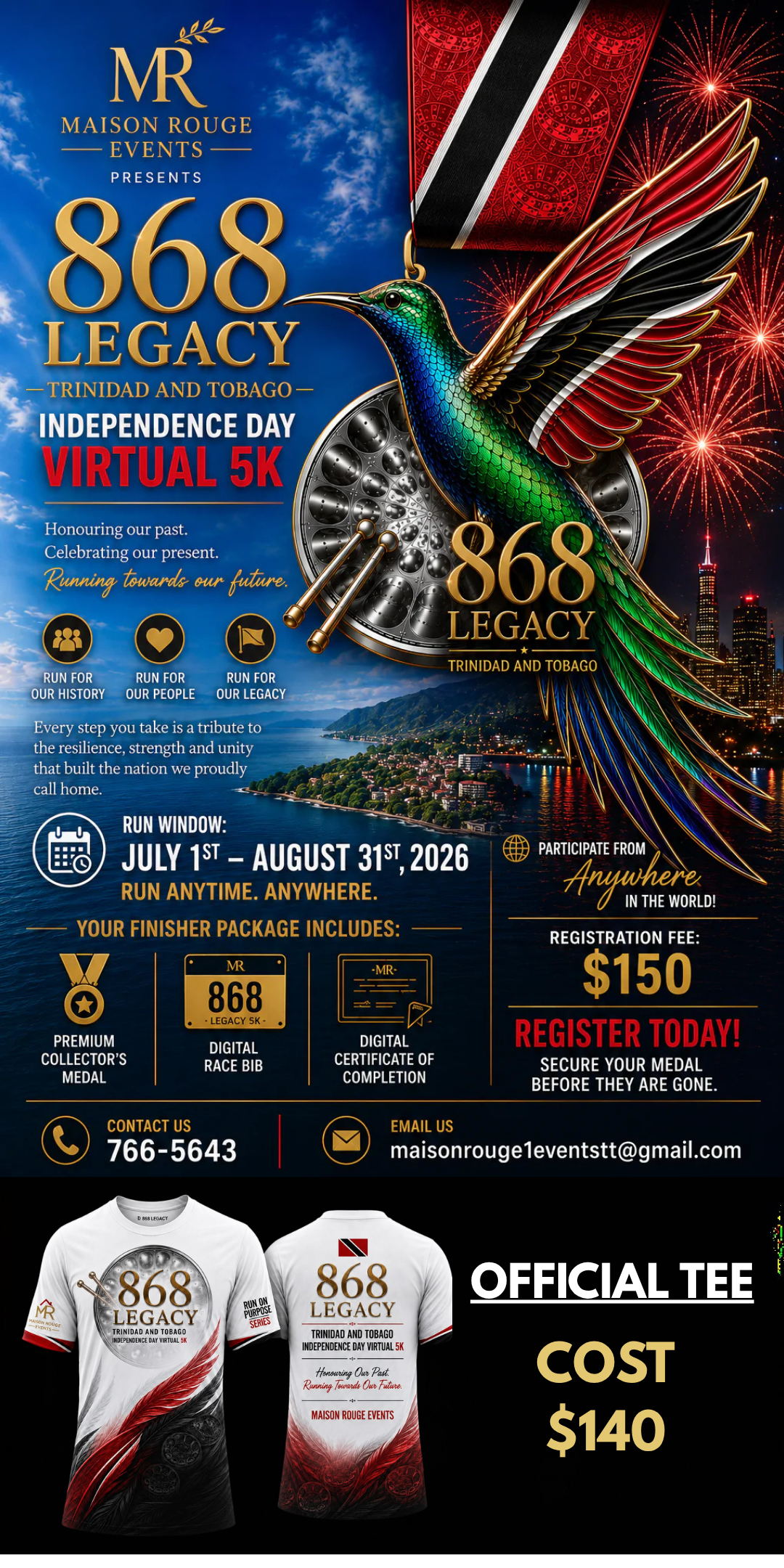 The 868 Legacy Virtual 5K