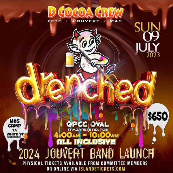 DRENCHED Cocoa Devils Jouvert Launch 2024 Trinbago Events