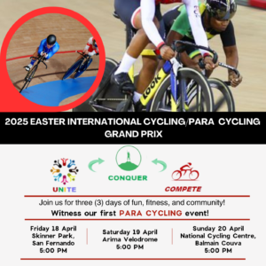 April 19th – Arima Velodrome – Adults and Kids Over 12