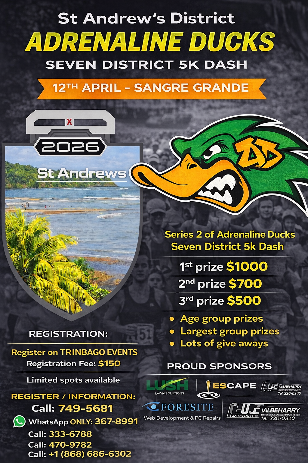 Adrenaline Ducks Seven District 5k Dash (Series 2)