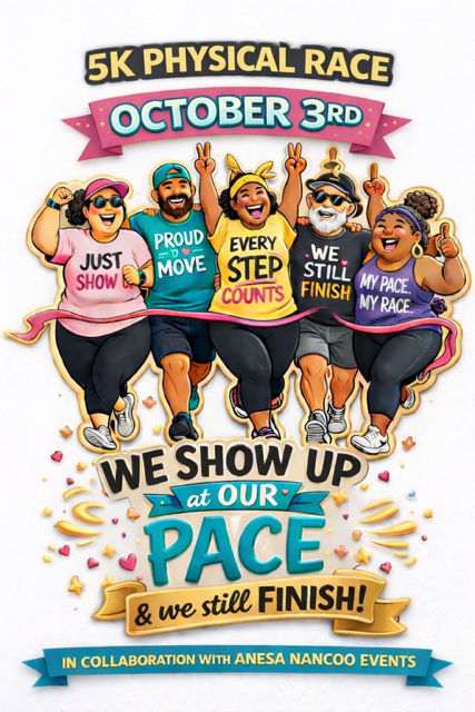 WE SHOW UP AT OUR PACE 5K