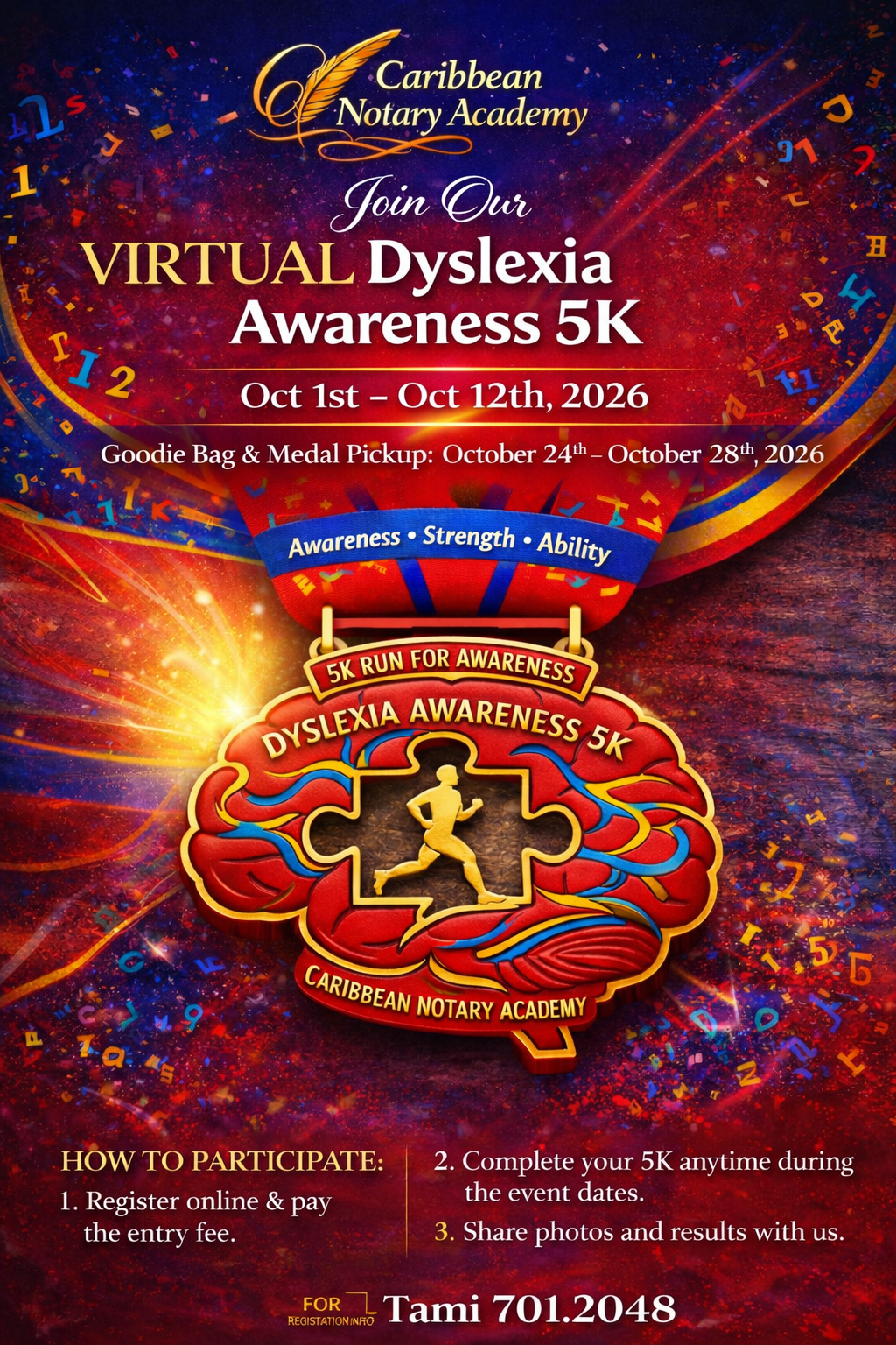 Dyslexia Awareness Virtual 5K