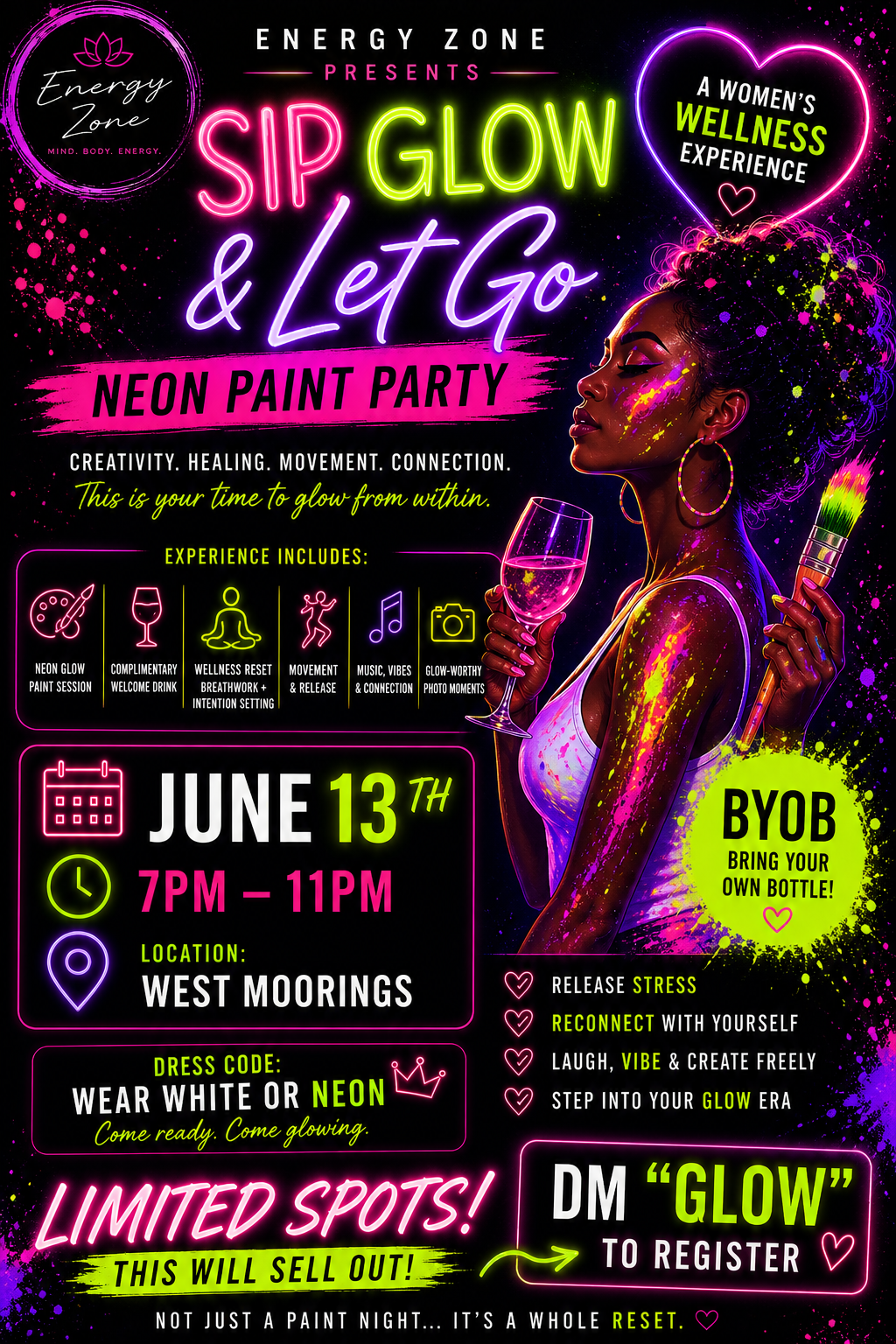 SIP |PAINT| GLOW | LET GO