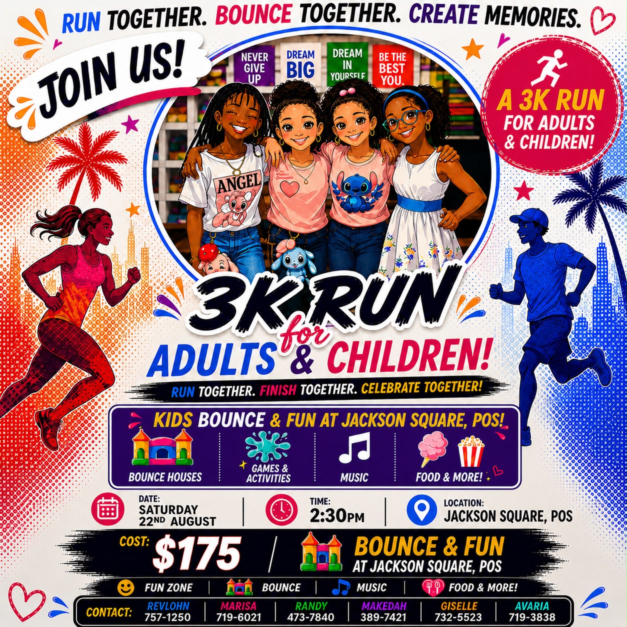 Dynamic 4 Events 3K Run For Adults & Children